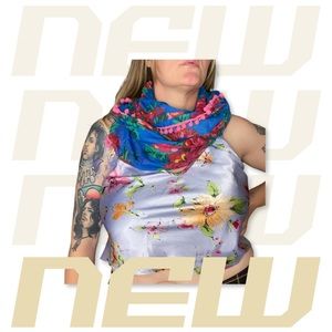 Floral infinity scarf